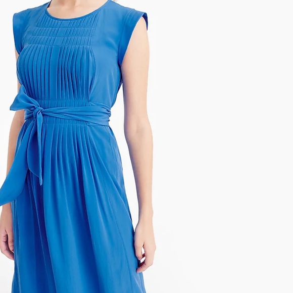 J. Crew Silk midi dress with tie - Picture 2 of 8